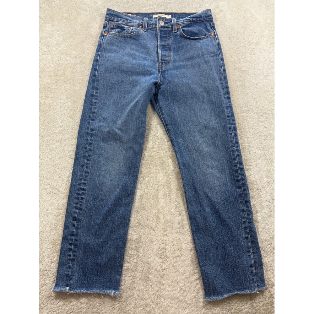 Levi's Straight Leg Jeans in Classic Blue Denim